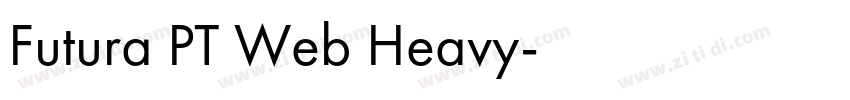 Futura PT Web Heavy字体转换